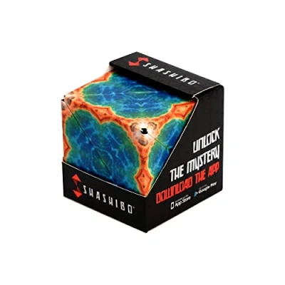 Imagen de SHASHIBO Cubo Transformable Antiestrés Patentado y Galardonado con 36 Imanes de Tierras Raras Se Transforma en Más 70 Formas (Earth)
