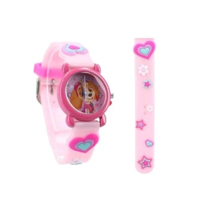 Imagen de My sweety pop Reloj analógico de aprendizaje hora para niños Escuela Guardería Vacaciones Idea regalo, Patrulla Canina Azul