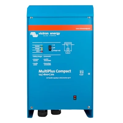Imagen de Victron Energy MultiPlus 1600VA 12 Voltios 230V Inversor de Onda sinusoidal Pura 70 amperios Cargador batería, Compacto