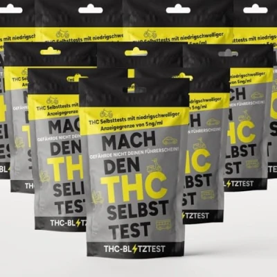 Imagen de Prueba rápida de drogas THC 5ng/ml 1 a 100 unidades (cannabis, marihuana, hachís) (10)