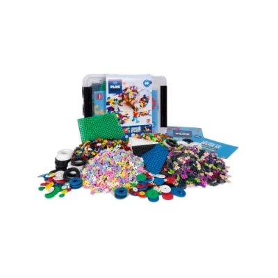 Imagen de PLUS MÁS Baúl de Descubrimiento Juego construcción 4000 Piezas y Ruedas GO! PP3903