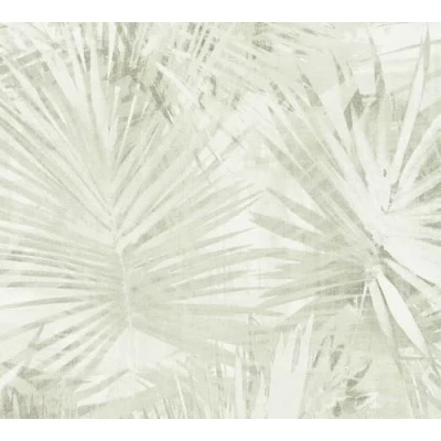 Imagen de Papel pintado Selva Hygge tejido no 10.05 m x 0.53 Verde Crema Fabricado en Alemania de A.S. Création 363854 36385 4