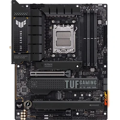 Imagen de ASUS TUF Gaming X670E PLUS WiFi 6E Socket AM5 (LGA 1718) Ryzen 7000 ATX Placa Base para Juegos (16 Niveles de Potencia, PCIe® 5.0, Memoria DDR5, Cuatro Ranuras M.2, LAN 2.5 GB, USB 4, Aura RGB L,