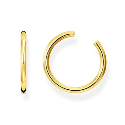 Imagen de THOMAS SABO Abrazadera de la oreja Grande Plata Chapada en Oro EC0027 413 39, Amarillo