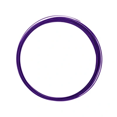 Imagen de Vaessen Creative Alu Deco Alambre Plano para Manualidades, Morado (Lilac), 3.5 x 1 mm (5 m)