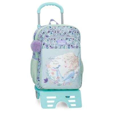 Imagen de Disney Close To The Heart Frozen Mochila Escolar con Carro Multicolor 30x40x13 cms Poliéster by Joumma Bags