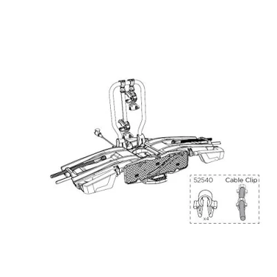 Imagen de THULE Clips SUJECION Cable ELECTRICO Ciclismo, Adultos Unisex, Multicolor(Multicolor), Talla Única