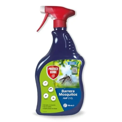 Imagen de PROTECT HOME, insecticida Barrera de protección Total, Control Todo Tipo Mosquitos y Moscas, Ideal para Exteriores, Interiores Textiles. Mosquito Tigre.