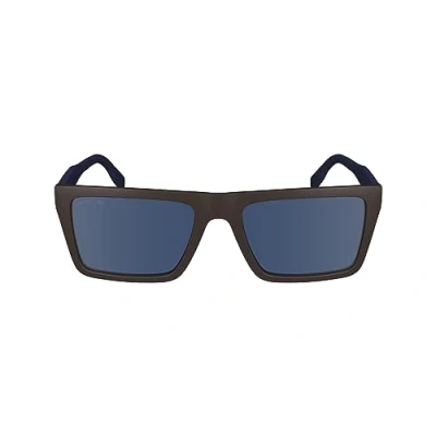 Imagen de Lacoste Men&#039;s Sunglasses L6009S Matte Brown with Solid Blue Lens