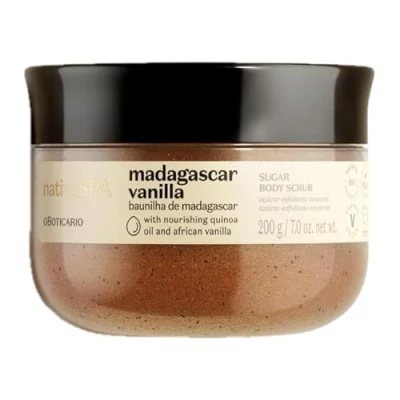 Imagen de O Boticário Nativa SPA Vainilla de Madagascar Exfoliante Corporal Azúcar Cuerpo Mujer 200g