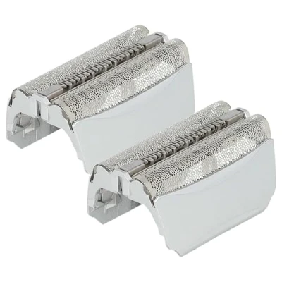 Imagen de vhbw 2x Doble hoja de corte reemplaza Braun 51B, 51S para afeitadora eléctrica + marco, plata