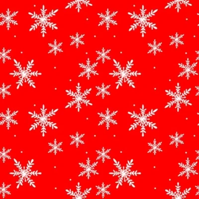 Imagen de 20 Servilletas de Navidad con cristales nieve blancos sobre rojo como decoración mesa. papel diseño. También para decoupage y (33 x 33 cm)