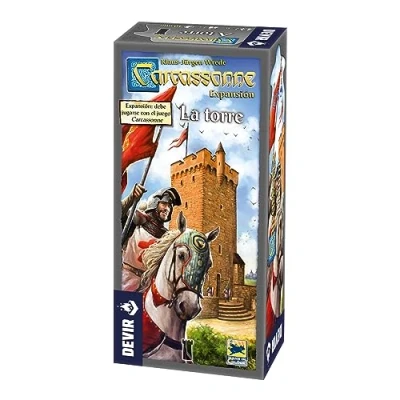 Imagen de Devir Carcassone: Expansión La Torre, Juego de Mesa, Mesa Familiar, con Amigos, 8 años (BGCARTO)