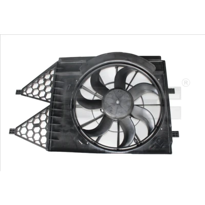 Imagen de TYC 837 0054 Ventilador de radiador 400 250 con bastidor (armazón) AUDI: A1 Hatchback, Sportback, SEAT: Ibiza 4 Sportcoupe,