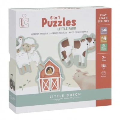 Imagen de puzzle 6 en 1 Little Farm