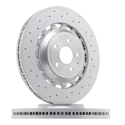 Imagen de BREMBO 09.D174.53 disco de freno 370 34 5 perforado/ventil. int., dos piezas revestido altamente carbonizado AUDI: A3 Sportback