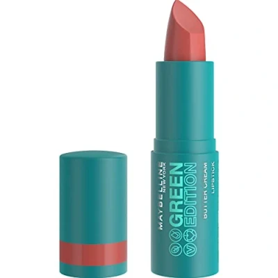 Imagen de Maybelline New York Green Edition Barra de Labios con color cremoso y alta pigmentación, Tono 12 Shore