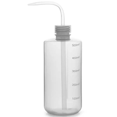 Imagen de Labasics 1 Paquete 500 ml Botella de Lavado, Botellas Plástico para Lavar con Presión, LDPE Material Boca Estrecha, Squeeze Wash Bottle