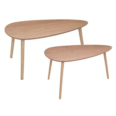 Imagen de ATMOSPHERA CREATEUR D&#039;INTERIEUR Mesa de Centro Mileo Natural x2