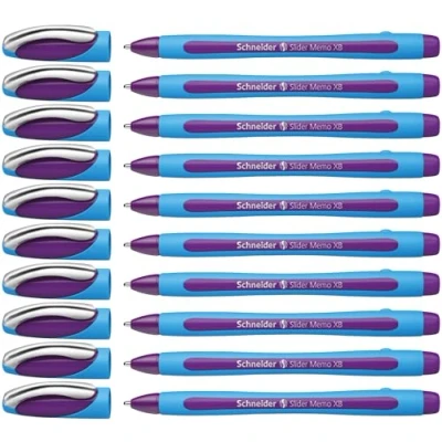 Imagen de Schneider Slider Memo XB 150208 Bolígrafo de punta redonda (10 unidades), color morado