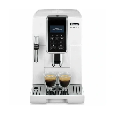 Imagen de De&#039;longhi Dinamica Ecam350.35.WH Cafetera superautomática, 1450w, 15 bares presión, panel control intuitivo táctil lcd, personalización bebida, dispositivo cappuccino, 1.8 l, blanco
