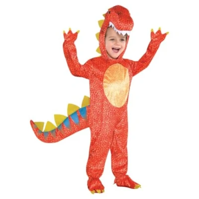 Imagen de Amscan 884660, Disfraz de dinosaurio para niños, Talla 3 4 Años , color/modelo surtido