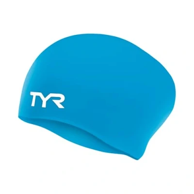 Imagen de TYR LCSL Gorro de baño para Cabello Largo, Talla única, Color Azul