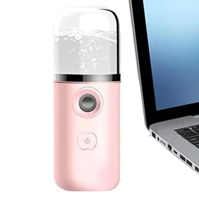 Imagen de nano Monsieur Mini pulverizador portátil iónico vapor facial recargable por USB para extensiones de pestañas, cuidado la piel, hidratación y Tongfeng