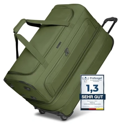 Imagen de Artículos habituales Duffle Essentials Exp., verde oliva, L (70 cm) erweiterbar, Bolsa de viaje exp. Con ruedas