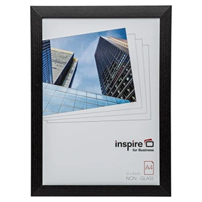 Imagen de Hampton Frames OXFORD OXFA4NG Marco de fotos madera negra calidad A4 21 x 30 cm sin cristal