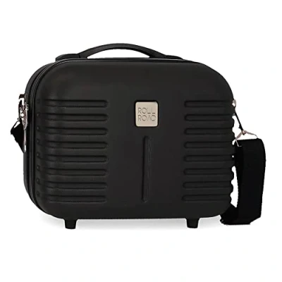 Imagen de ROLL ROAD India, Neceser ABS Adaptable Unisex Adulto, Negro (Black), Media