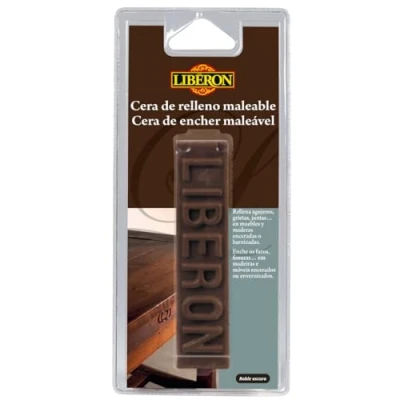 Imagen de Liberon Cera maleable de relleno para madera 180 ml robloscuro