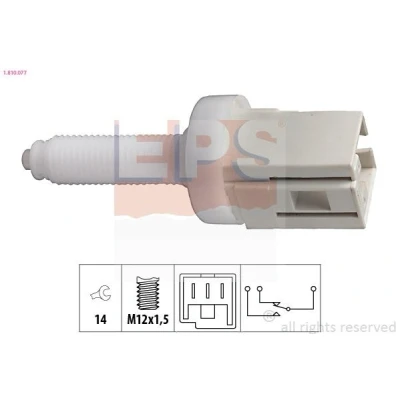 Imagen de EPS 1.810.077 Interruptor luces freno mecánico M12x1,5 Made in Italy OE Equivalent