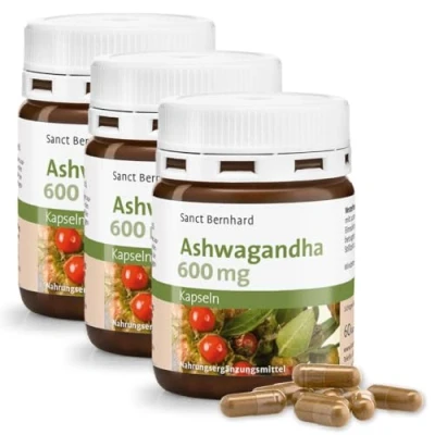 Imagen de Ashwagandha (Withania somnifera) 600mg 3x 60 Cápsulas