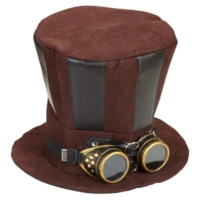 Imagen de &quot;STEAMPUNK TOP HAT WITH GOGGLES&quot;