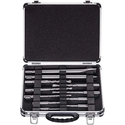 Imagen de Bosch Professional Set mixto con 11 brocas para martillo y cinceles SDS plus, hormigón mampostería, accesorios de perforador