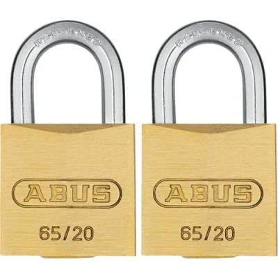 Imagen de Abus 35114 65/20 Juego de 2 Candado (latón, 20 mm)