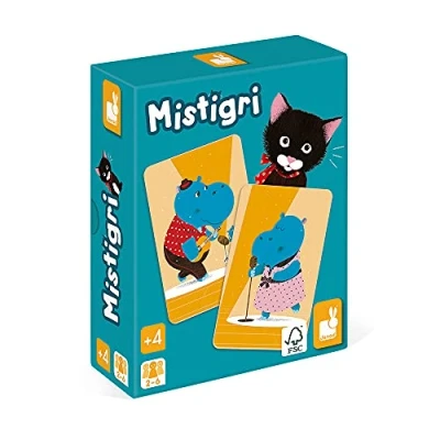 Imagen de Janod Mistigri 16 Familles à Réunir Juego de Memoria y Asociación 2 A 6 jugadores partir 4 años J02752
