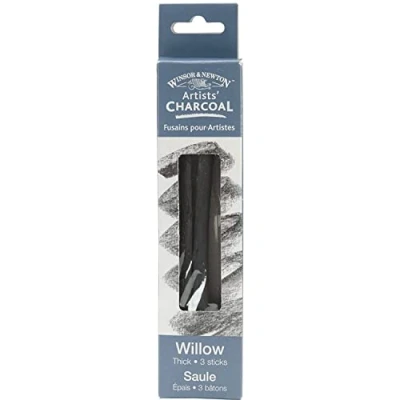Imagen de Winsor &amp; Newton 3 Varillas Gruesas de carbón, Sauce, Paquete Unidades, Count (Pack of 1),