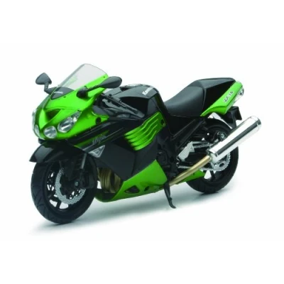 Imagen de Newray 57433 Motocicleta Kawasaki ZX 14 2011, 1:12, color Verde