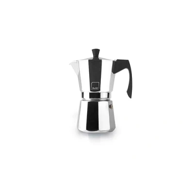 Imagen de IBILI Cafetera express Evva White, 9 tazas, 450 ml, Aluminio fundido, Apto para inducción