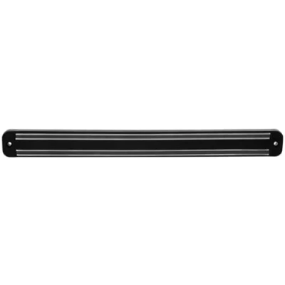 Imagen de Nirosta Barra Magnética Cuchillos, Imantada Para Cuchillos de Cocina con Soporte, Polipropileno, Magnético, Color negro/plateado black/silver, 33x3,5Cm, 1 ud.