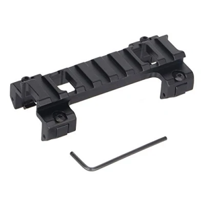 Imagen de FOCUHUNTER Riel de Perfil Bajo Táctico 20 mm Weaver/Picatinny Adaptador Extensión Base Montaje en Carril para MP5 G3 (Short)