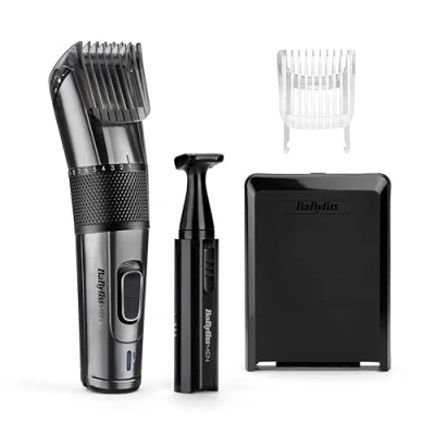 Imagen de BaByliss MEN E978E Cortapelos profesional, cuchillas de titanio carbono, 60 minutos autonomía, uso con/sin cable, 26 longitudes corte 0.5 a 25mm