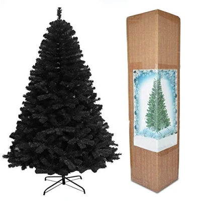 Imagen de SHATCHI Árbol de Navidad Artificial (180 cm, 1,8 m), Color Negro