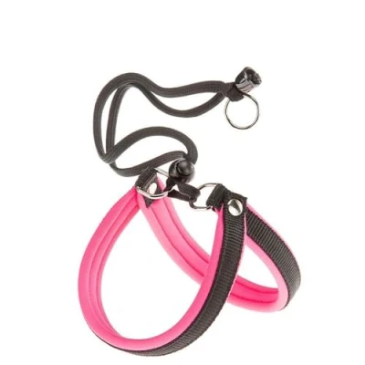 Imagen de Ferplast Arnés Perro, Pequeños AGILA Fluo 2 para Perros de Suave Acolchado, Sistema Cierre con Cordón, Pecho 32 50 cm, Rosa