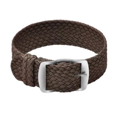 Imagen de ULLCHRO Nylon Correa Reloj Recambios Calidad Alta Perlon Lienzo Relojes NATO Hombre Mujer 14, 16, 18, 20, 22mm con Hebilla de Acero Inoxidable (18mm, marrón)
