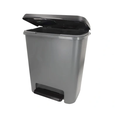 Imagen de Curver Kis Papelera compacta con Pinzas para Puerta (38 x 28 43 cm, 25 L), Color Gris