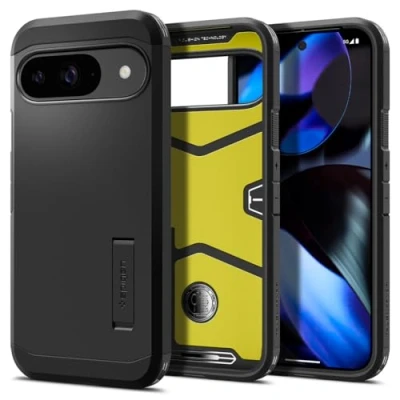 Imagen de Spigen Tough Armor TPU Back Cover Negro Google Pixel 9/9 Pro