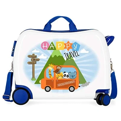 Imagen de Roll Road Little Me Maleta Infantil Multicolor 50x38x20 cms Rígida ABS Cierre combinación 34L 2,1Kgs 4 Ruedas Equipaje de Mano
